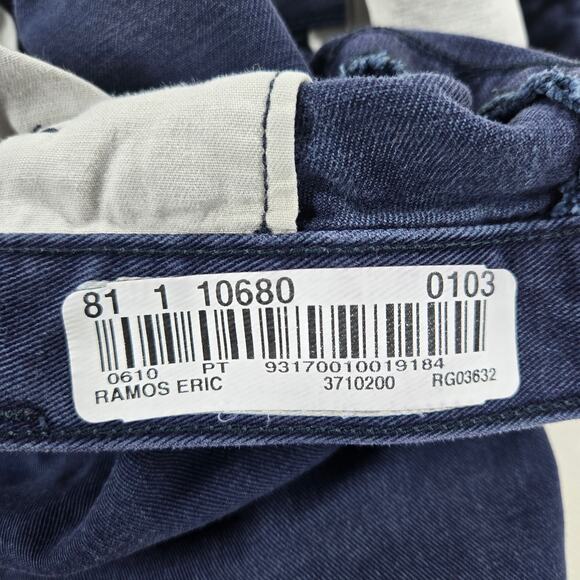 Carhartt Flame Resistant Rugged Relaxed Fit Canvas Work Navy Pants Size 36 - Picture 2 of 8
